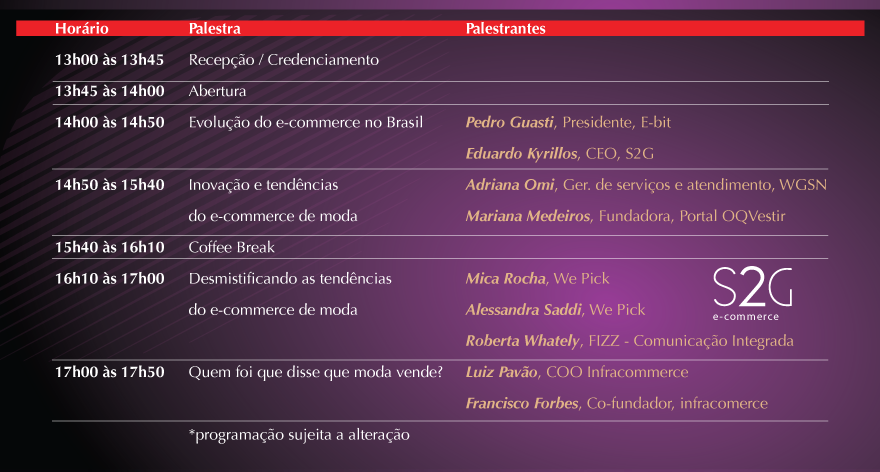 Programao Frum Alshop